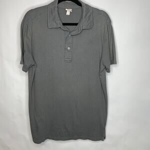 Gray Merona Polo Shirt 100% Cotton Sz Large